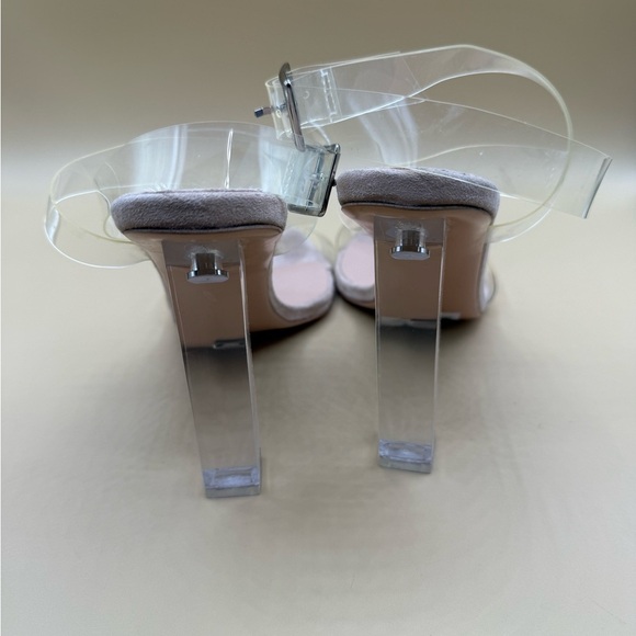 Tony Bianco  Kiki Heel in Clear Vynalite & Blush Size 8.5 - Picture 7 of 12